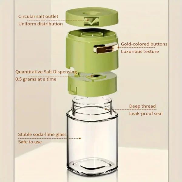 3pcs Measuring Salt and Pepper Shaker Set