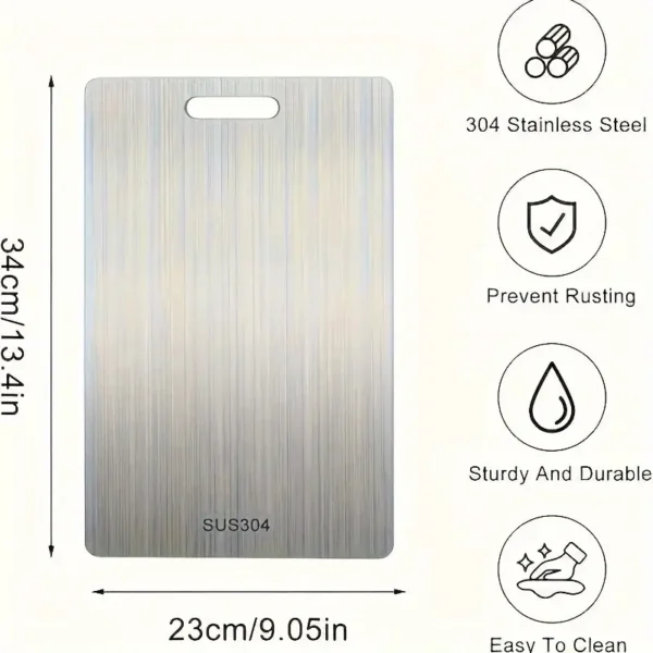 2025 Premium Stainless Steel Cutting Board